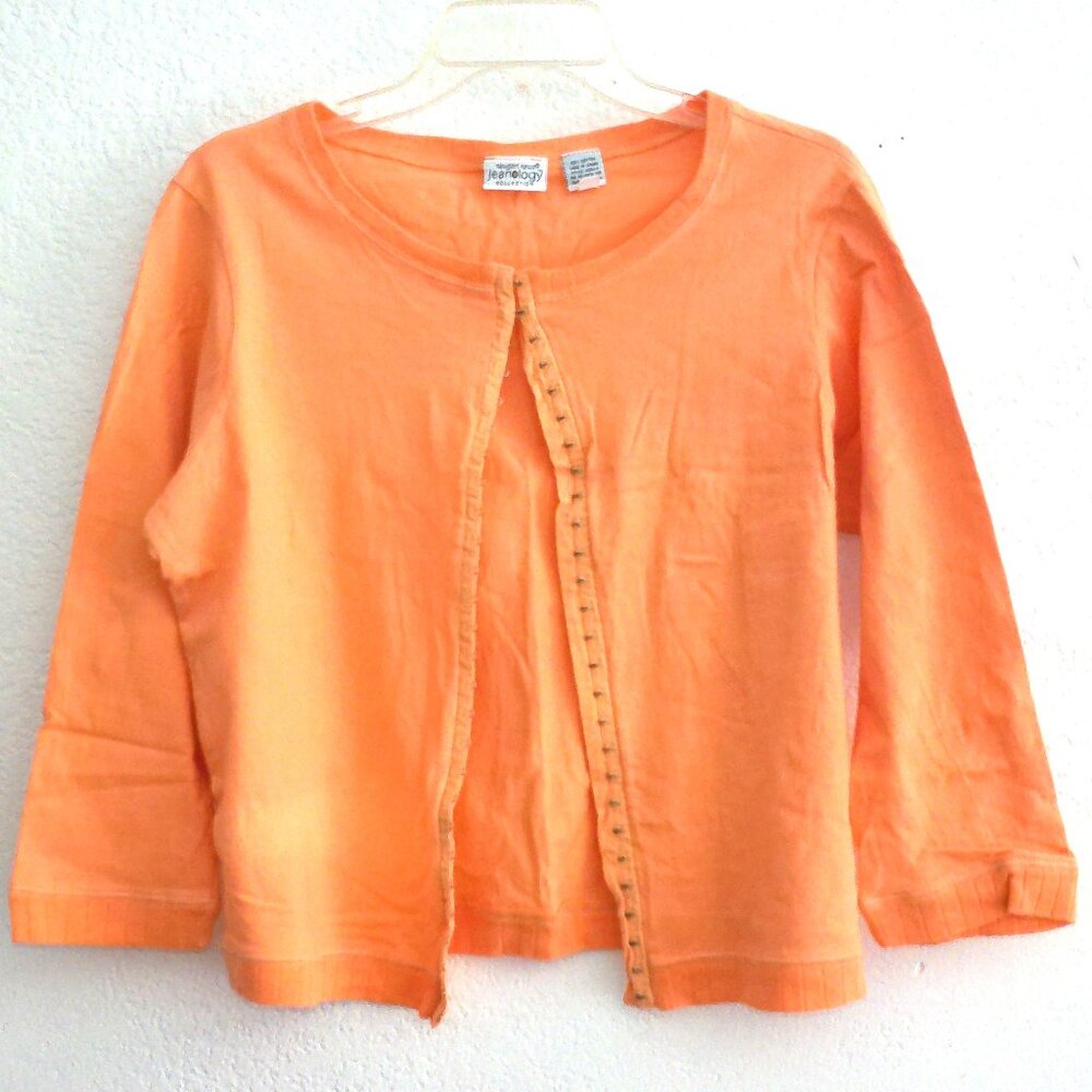 Jeanology, Orange long sleeve blouse, 100% cotton